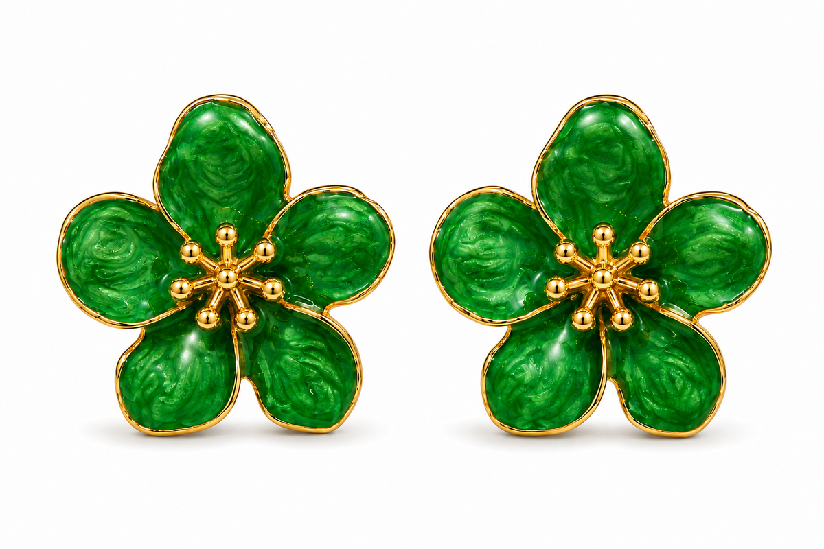 Yasmeen Mini Floral Earrings - styled