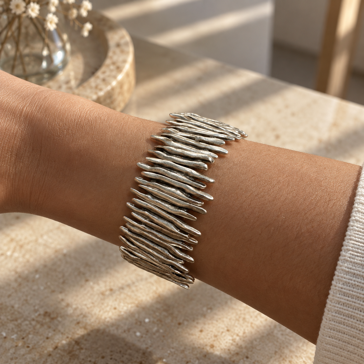 Orla Sculptural Bracelet - detail view