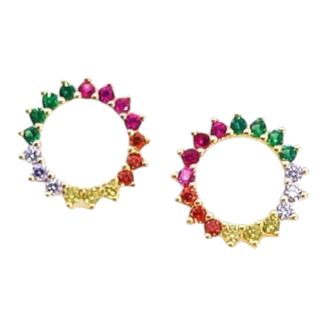 CZ Marquise Stud Earrings - gold-filled