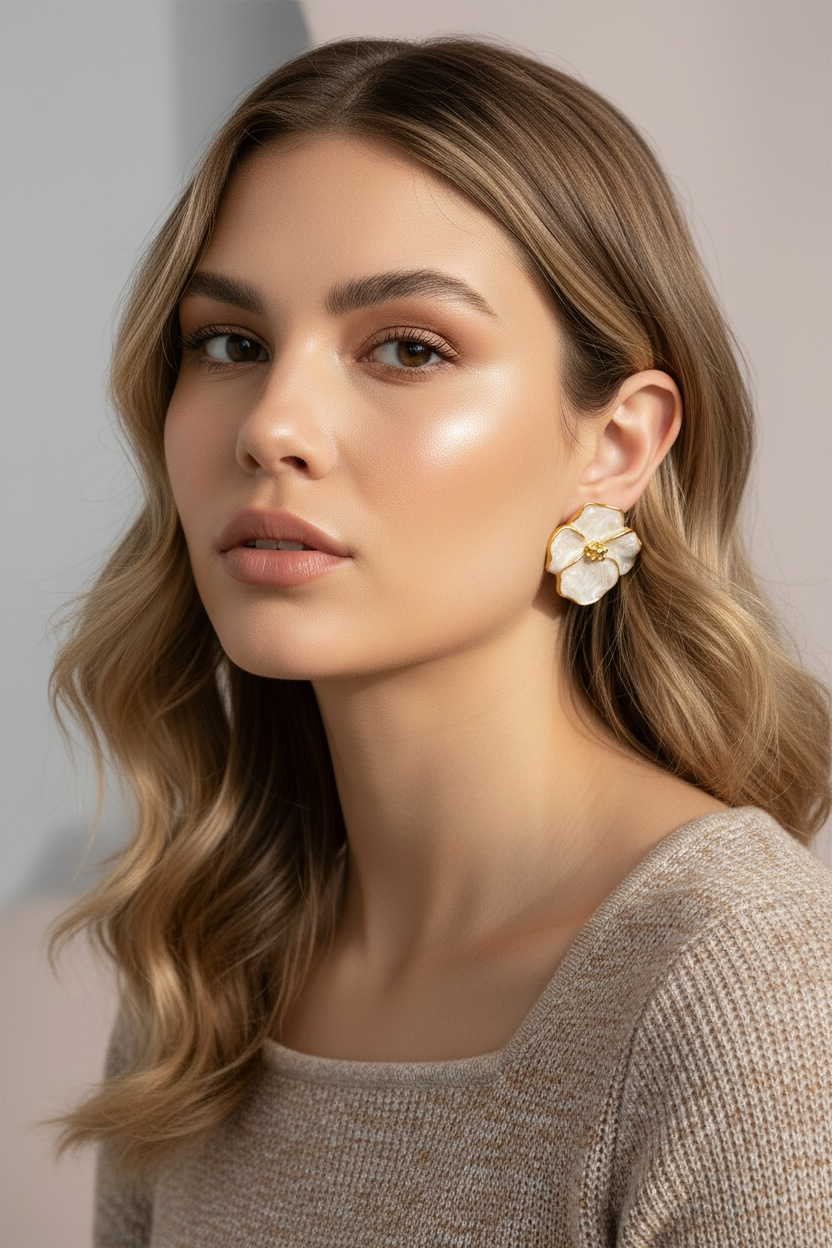 Yasmeen Earrings - side view