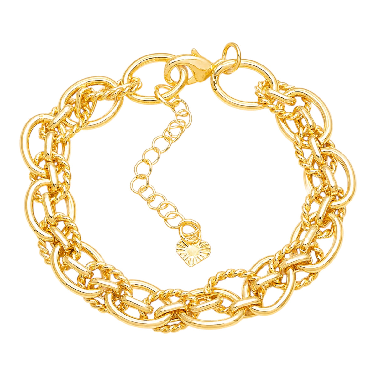 Interlink Rope Bracelet - gold-filled