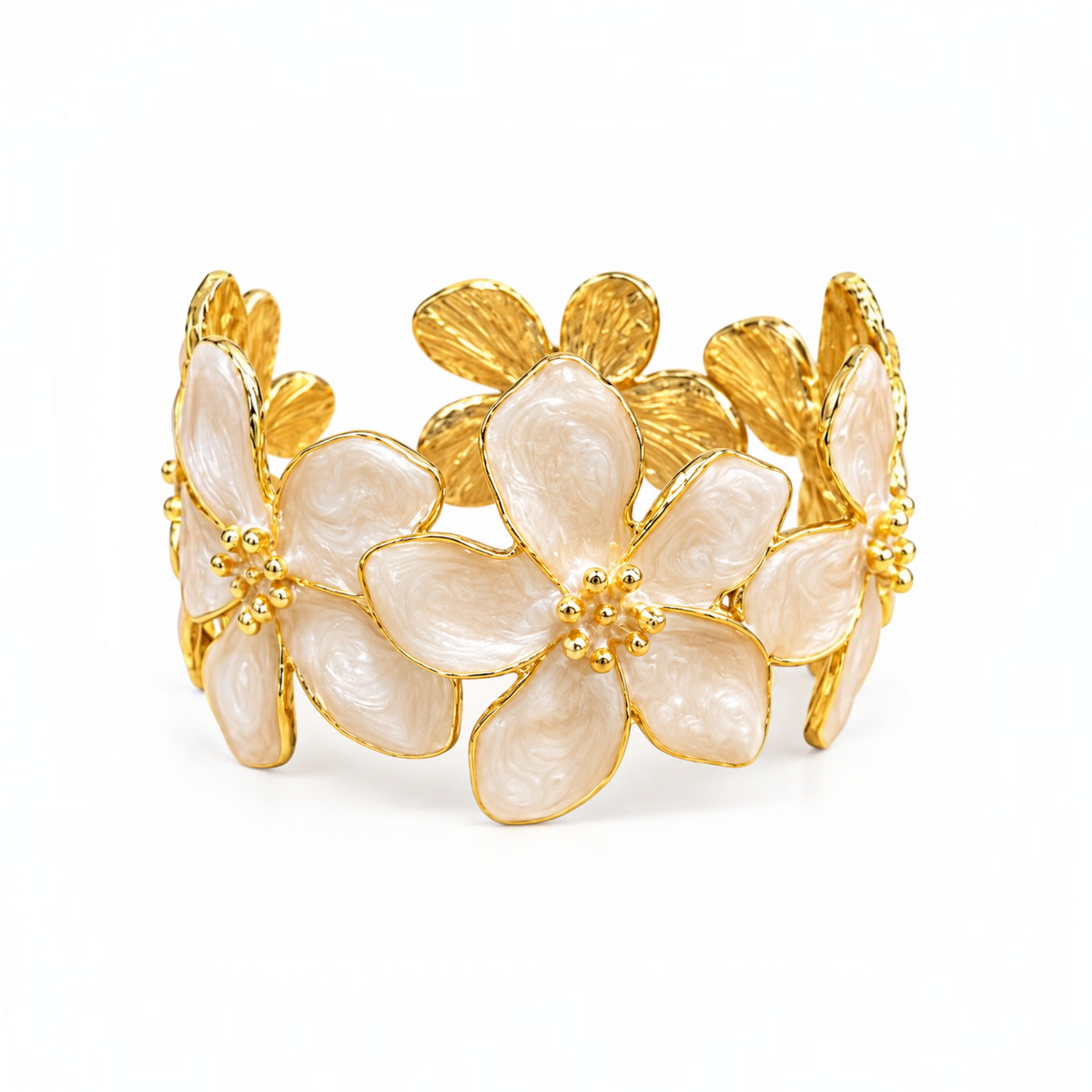 Fleur Floral Cuff Bracelet