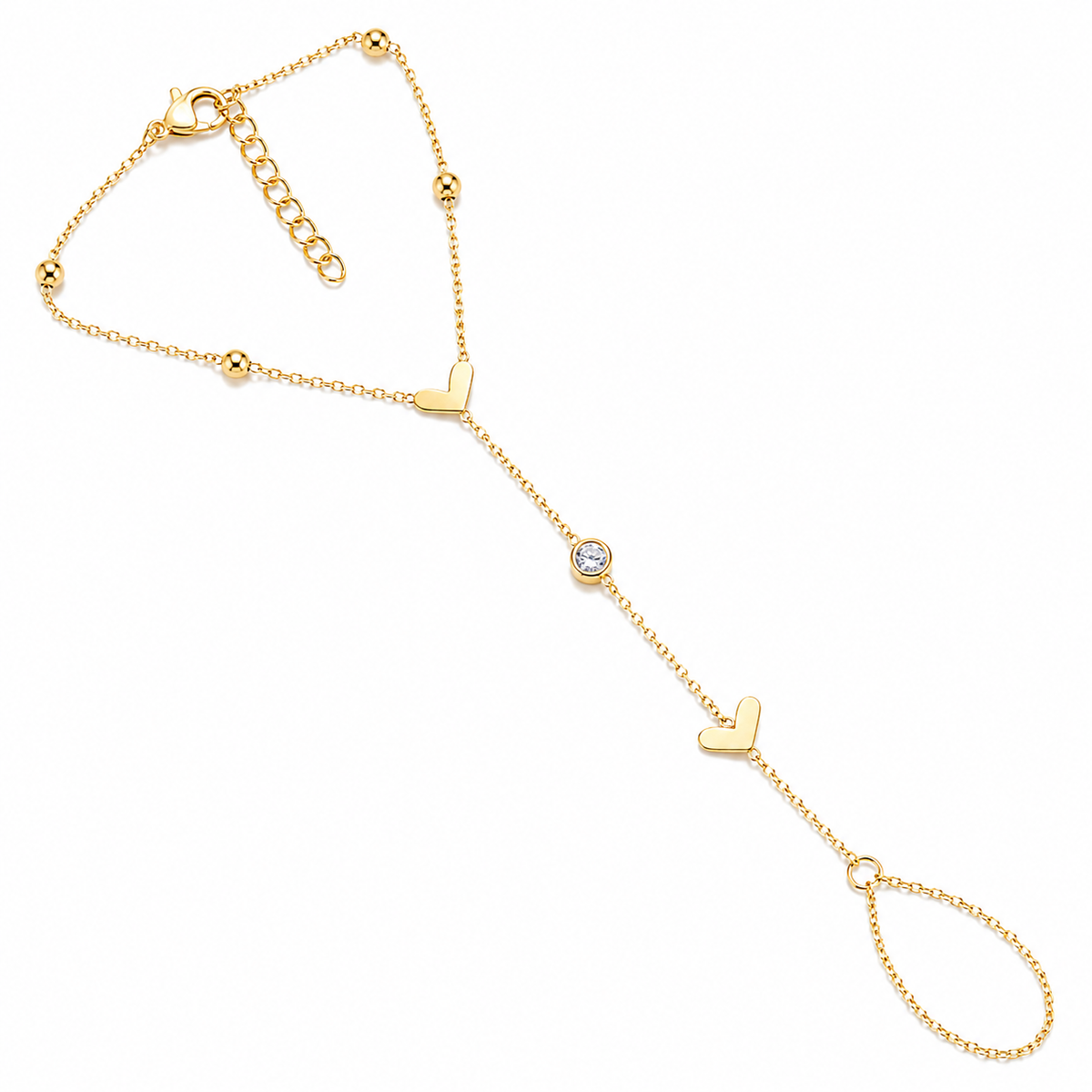 Hand Chain Bracelet - stainless steel