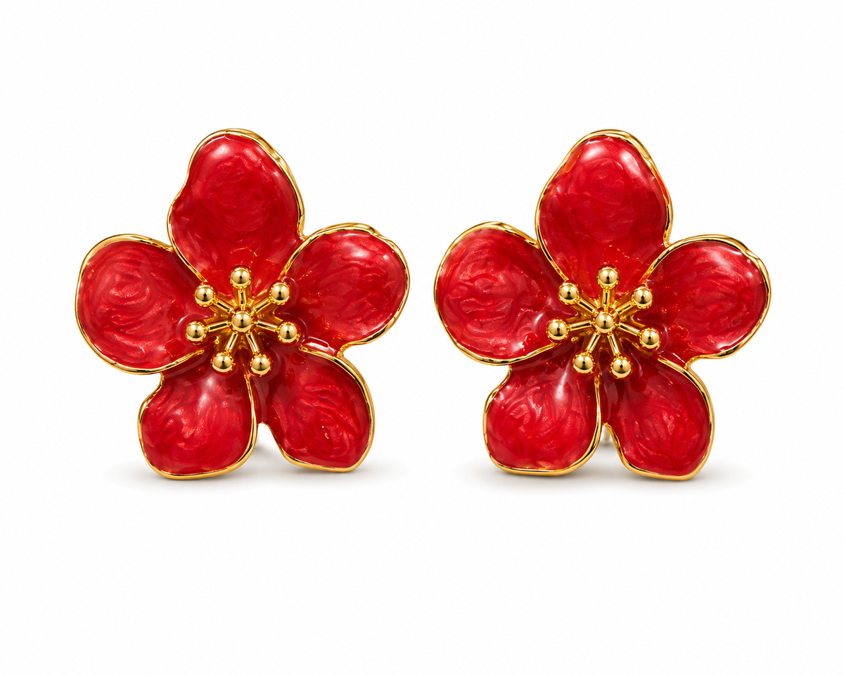 Yasmeen Mini Floral Earrings - alternate view