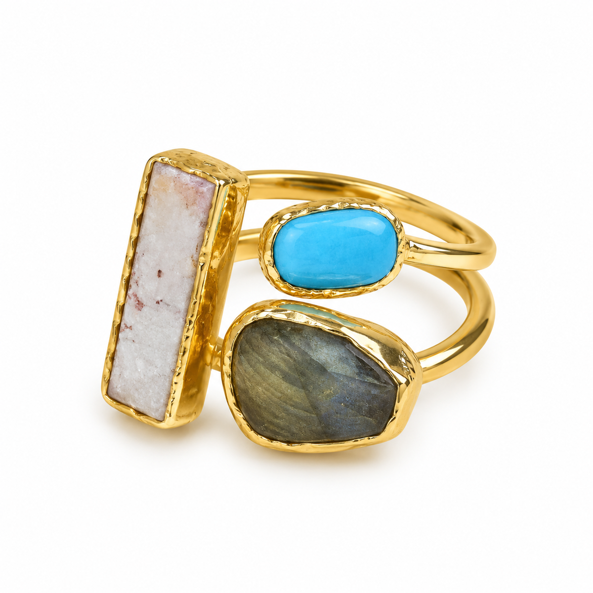 Nahla Agate Stone Ring - alternate view