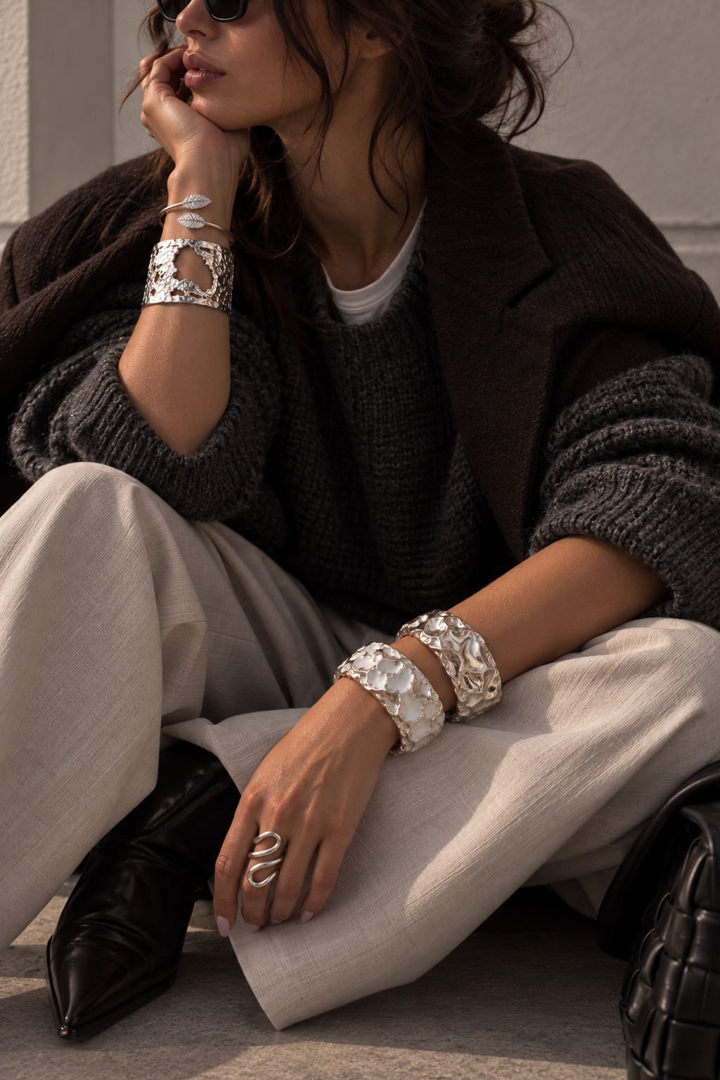 Vela molten cuff bracelet styled