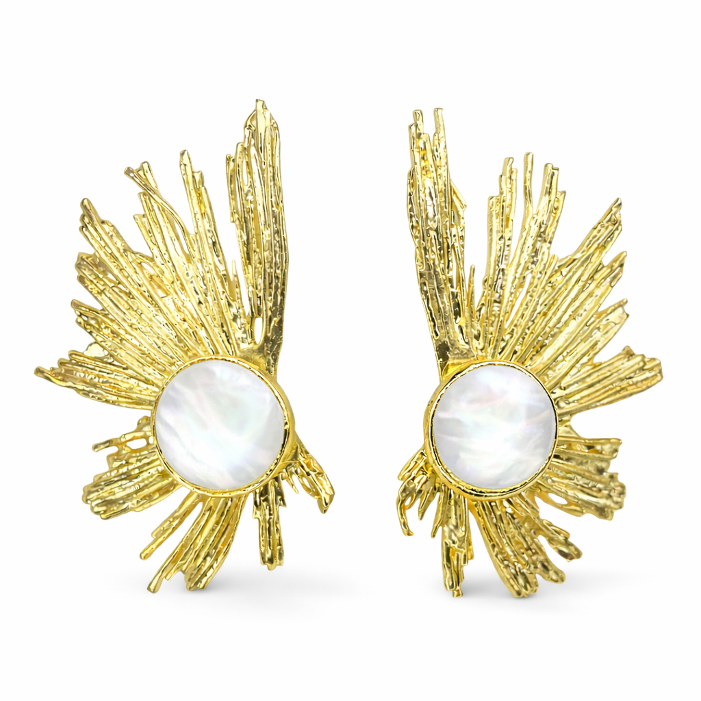 Luna Earrings - gold plated