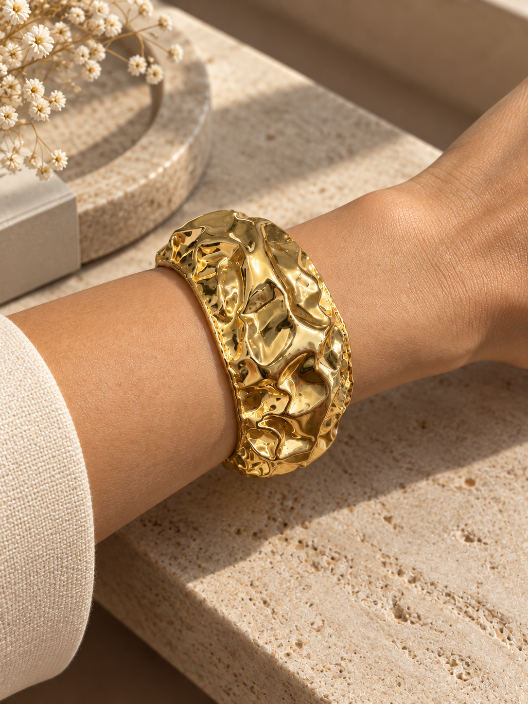 Solene Molten Cuff Bracelet - alternate view